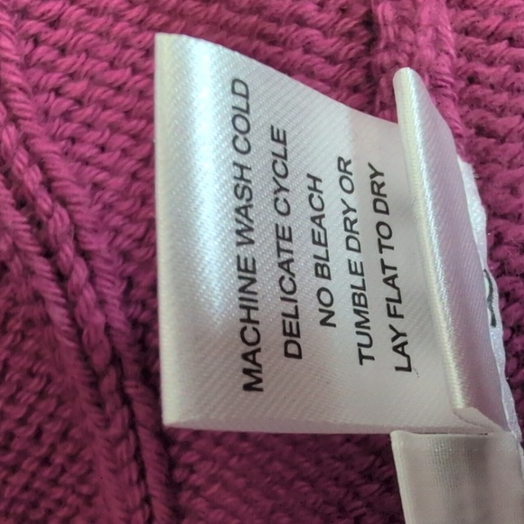 Planet By Lauren G Pima Cotton Cable Car Wash Crewneck Sweater One Size Fits All - Picture 8 of 8